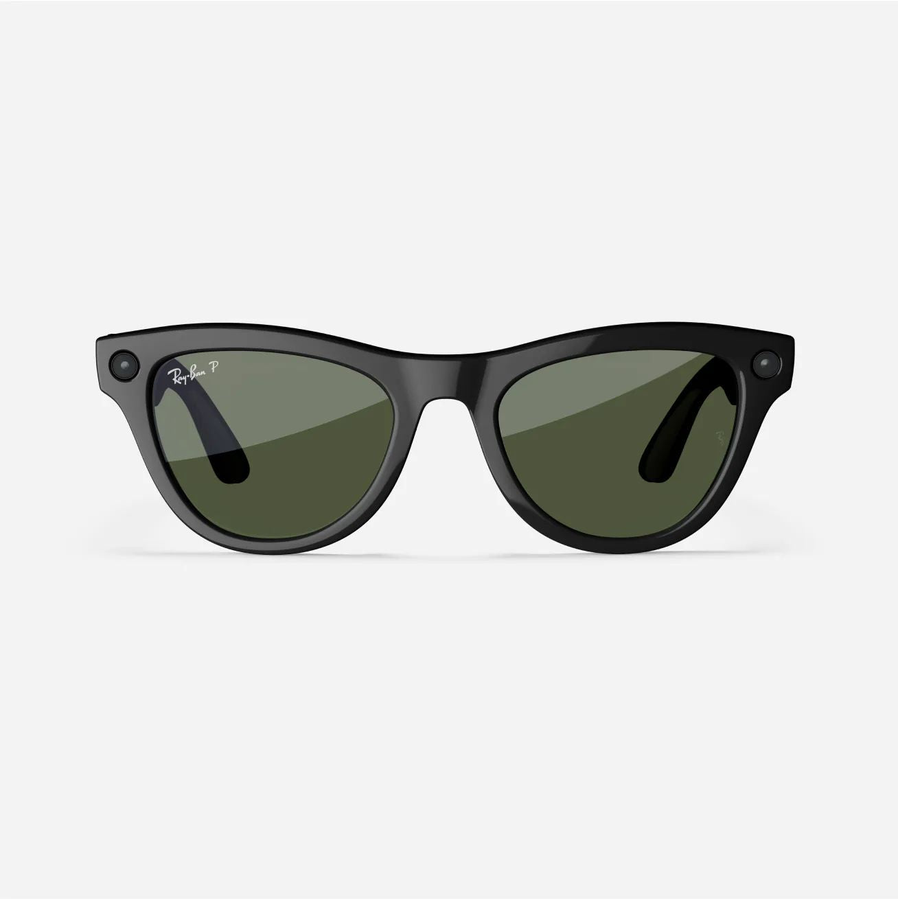 Ray-Ban Meta Skyler Gen 1 - (F) Shiny Black - (L) Green Polarised - (Standard)
