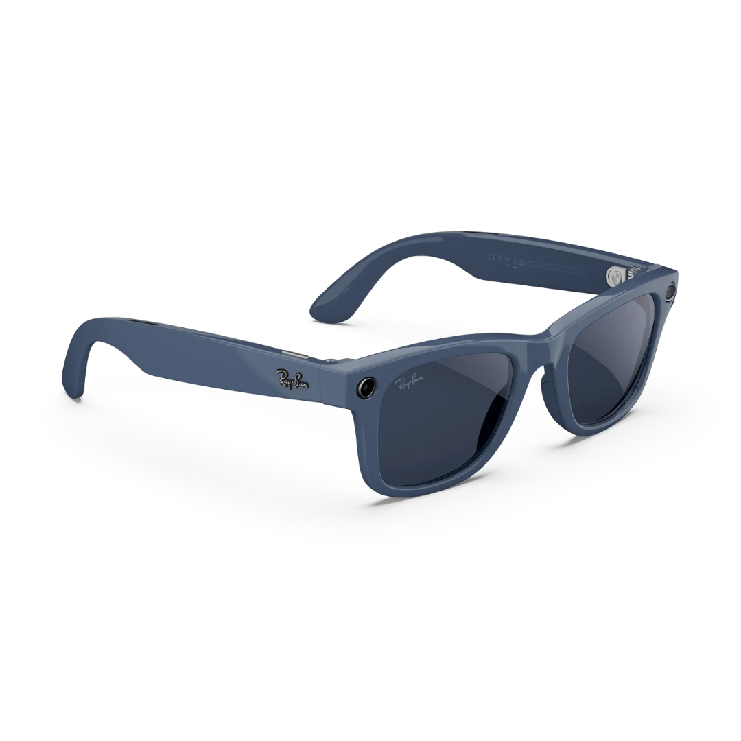 Ray-Ban Meta Wayfarer Gen 2 - (F) Shiny Cosmic Blue - (L) Clear to Sapphire Transitions® – (Standard)