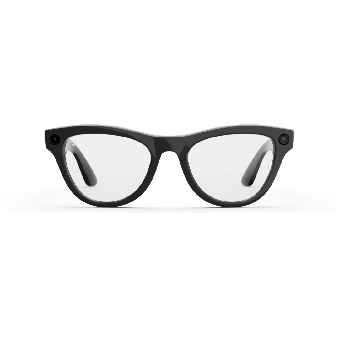 Ray-Ban Meta Skyler Gen 1 - (F) Shiny Black - (L) Clear - (Standard)