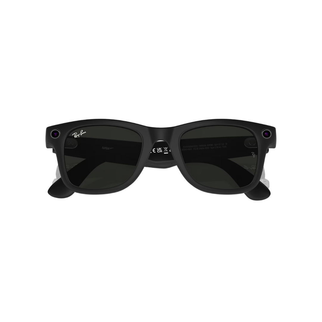 Ray-Ban Meta Wayfarer Gen 1 - (F) Matte Black - (L) Clear to Graphite Green Transitions - (Standard)