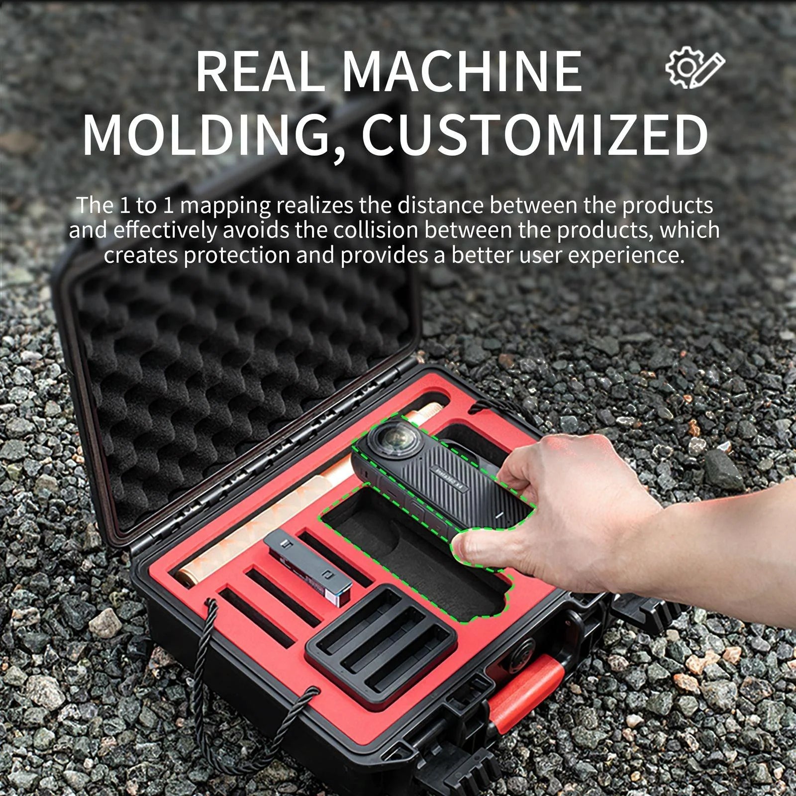 For Insta360 X4 STARTRC Waterproof EVA ABS Dual-layer Suitcase Storage Box (Black)