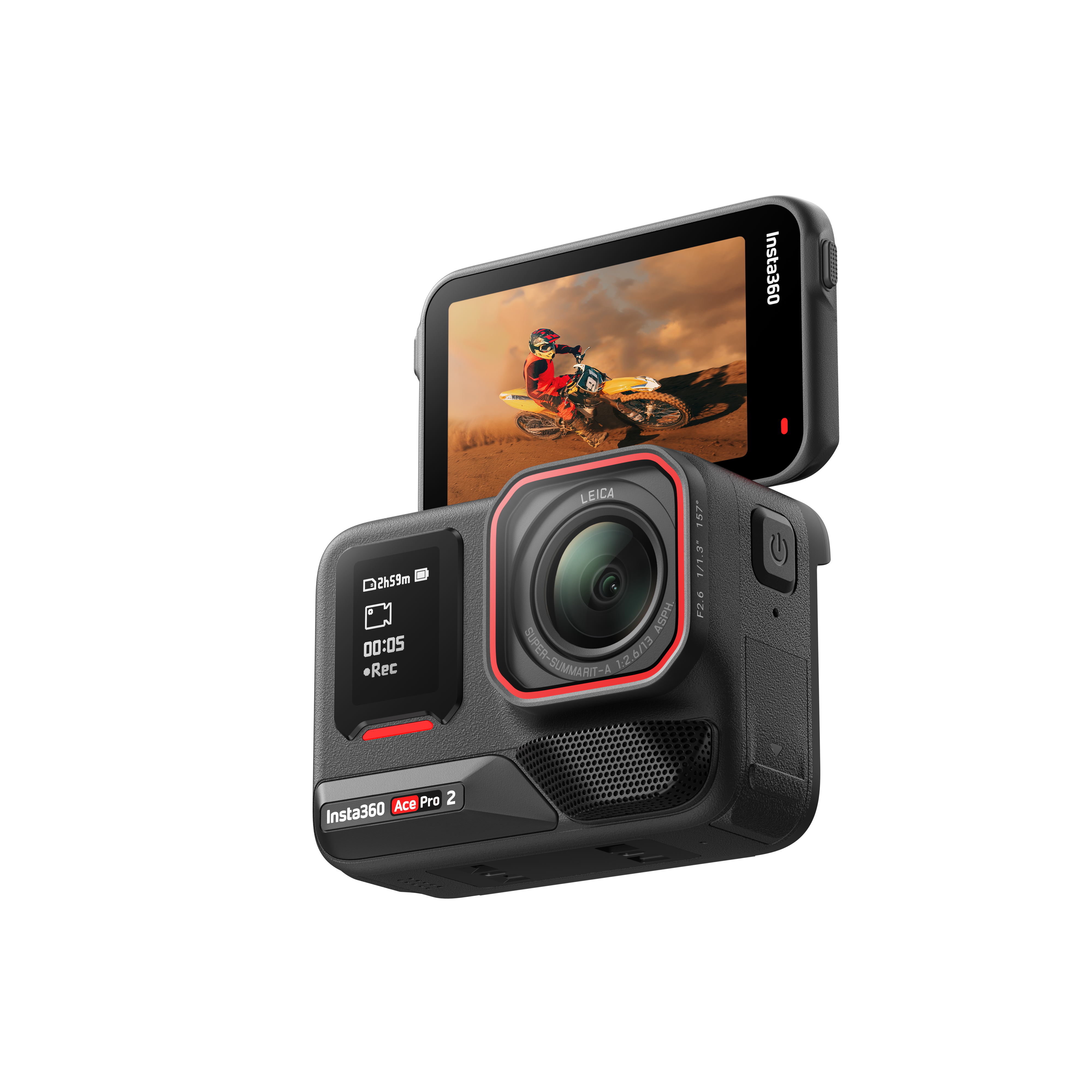 Insta360 Ace Pro 2 Action Camera Dual Battery Xplorer Bundle - Slate Grey