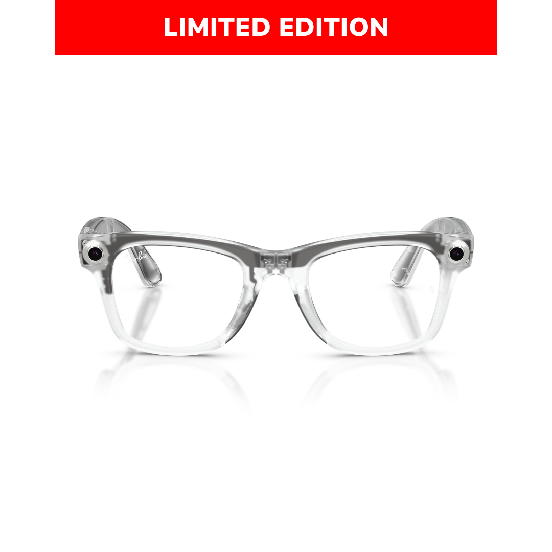 Ray-Ban Meta Wayfarer Gen 2 - (F) Matte Transparent - (L) Clear to Ruby Transitions - Limited Edition - (Standard)