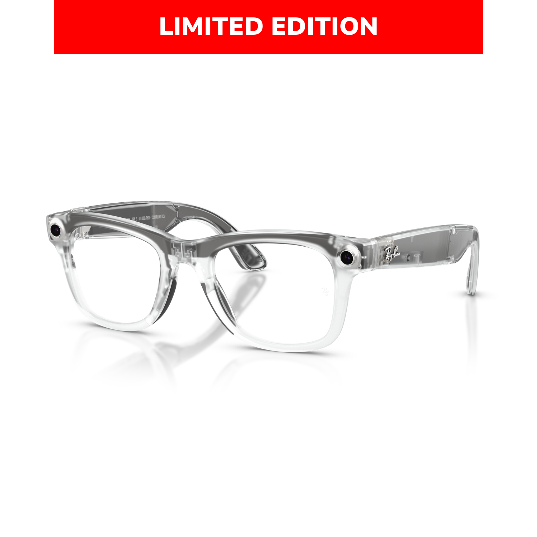Ray-Ban Meta Wayfarer Gen 2 - (F) Matte Transparent - (L) Clear to Ruby Transitions - Limited Edition - (Standard)