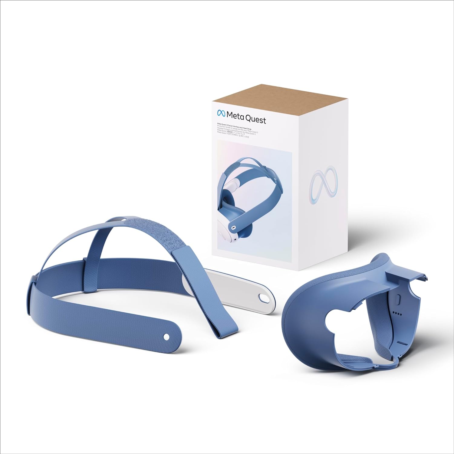 Meta Quest 3 Facial Interface and Head Strap Elemental Blue