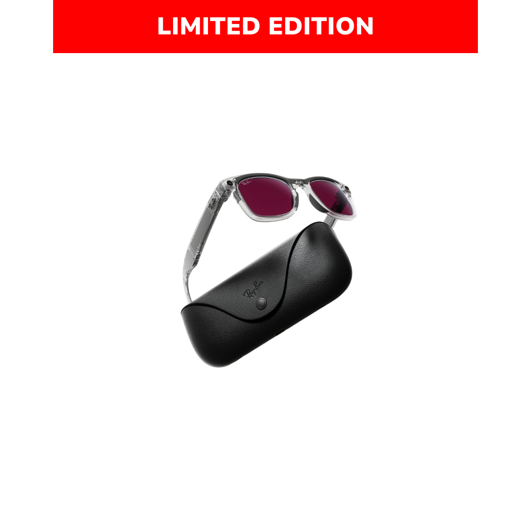 Ray-Ban Meta Wayfarer Gen 2 - (F) Matte Transparent - (L) Clear to Ruby Transitions - Limited Edition - (Standard)