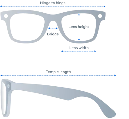 Ray-Ban Meta Wayfarer Gen 2 - (F) Shiny Cosmic Blue - (L) Clear to Sapphire Transitions® – (Standard)