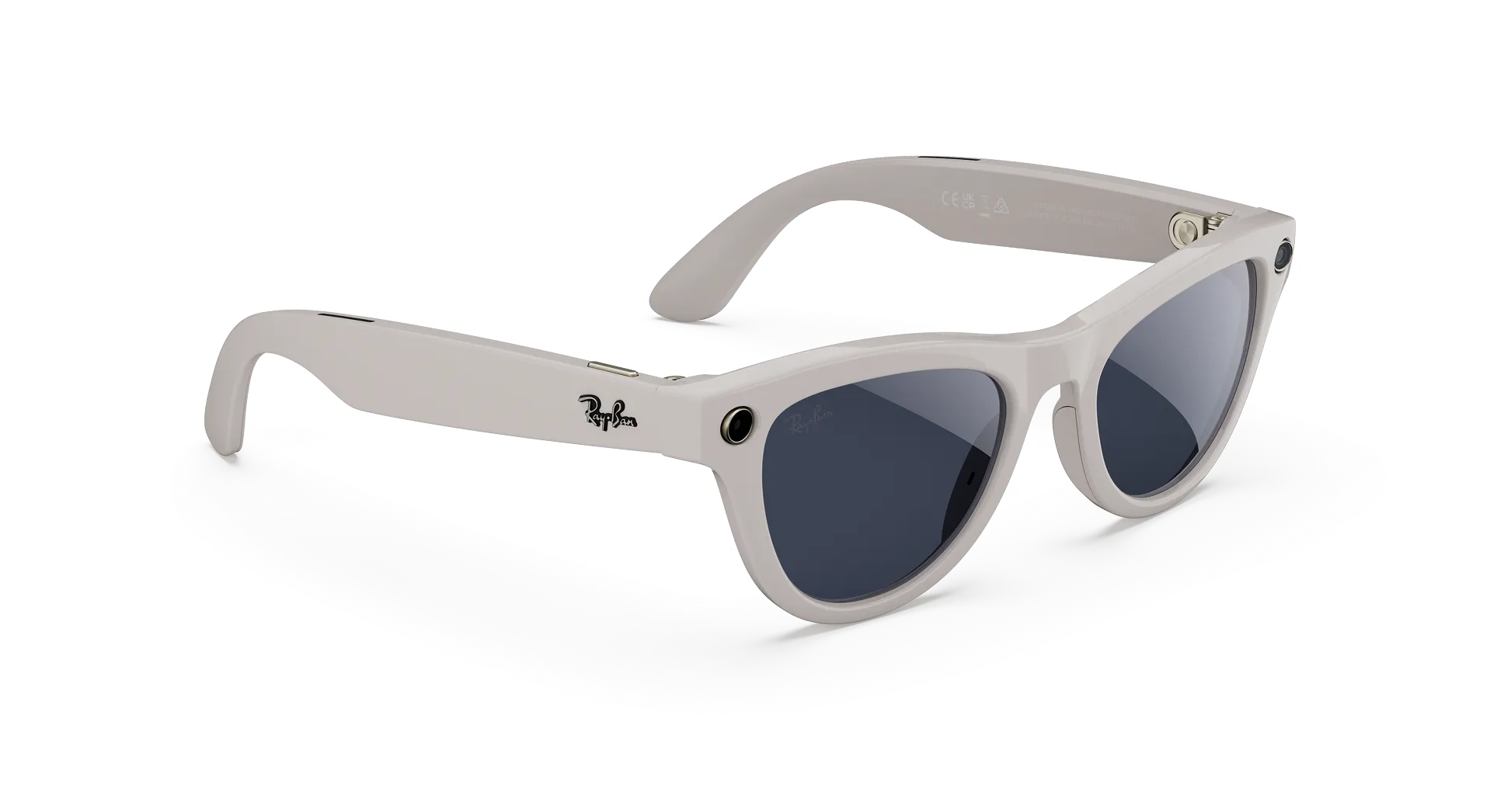 Ray-Ban Meta Skyler Gen 1 - (F) Shiny Chalky Gray - (L) Clear to Sapphire Transitions - (Standard)