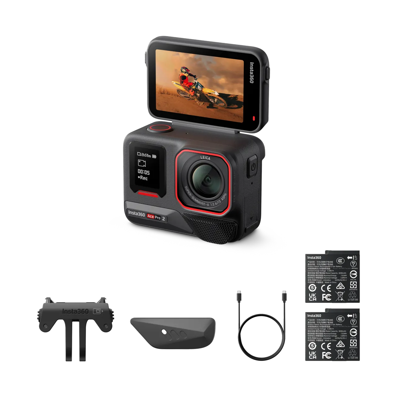 Insta360 Ace Pro 2 Action Camera Dual Battery Bundle