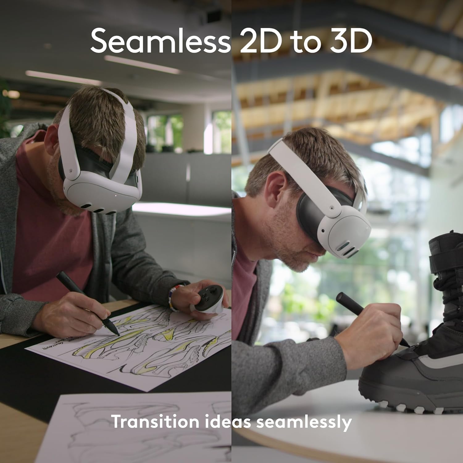Logitech MX Ink Mixed-Reality (MR) Stylus for Meta Quest 2/3S/3