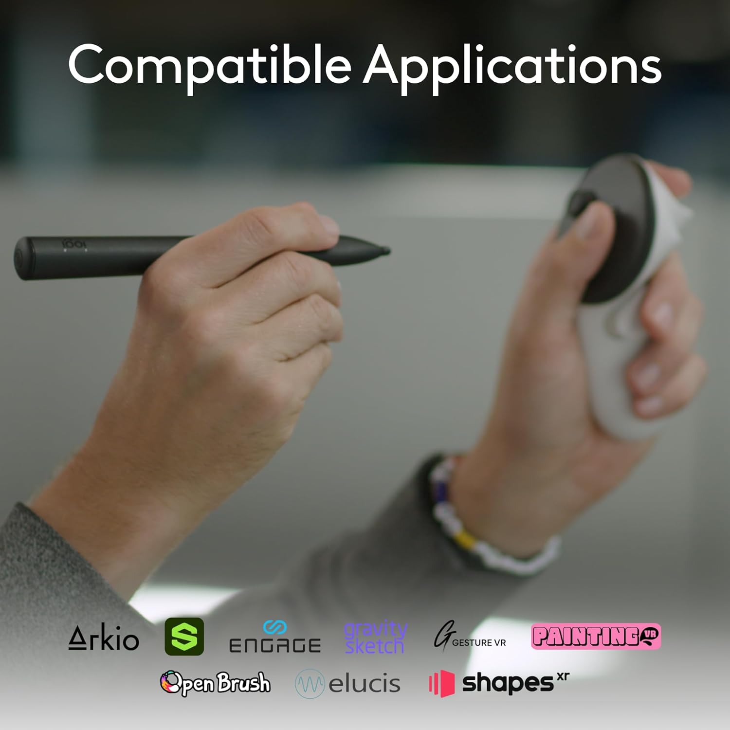 Logitech MX Ink Mixed-Reality (MR) Stylus for Meta Quest 2/3S/3