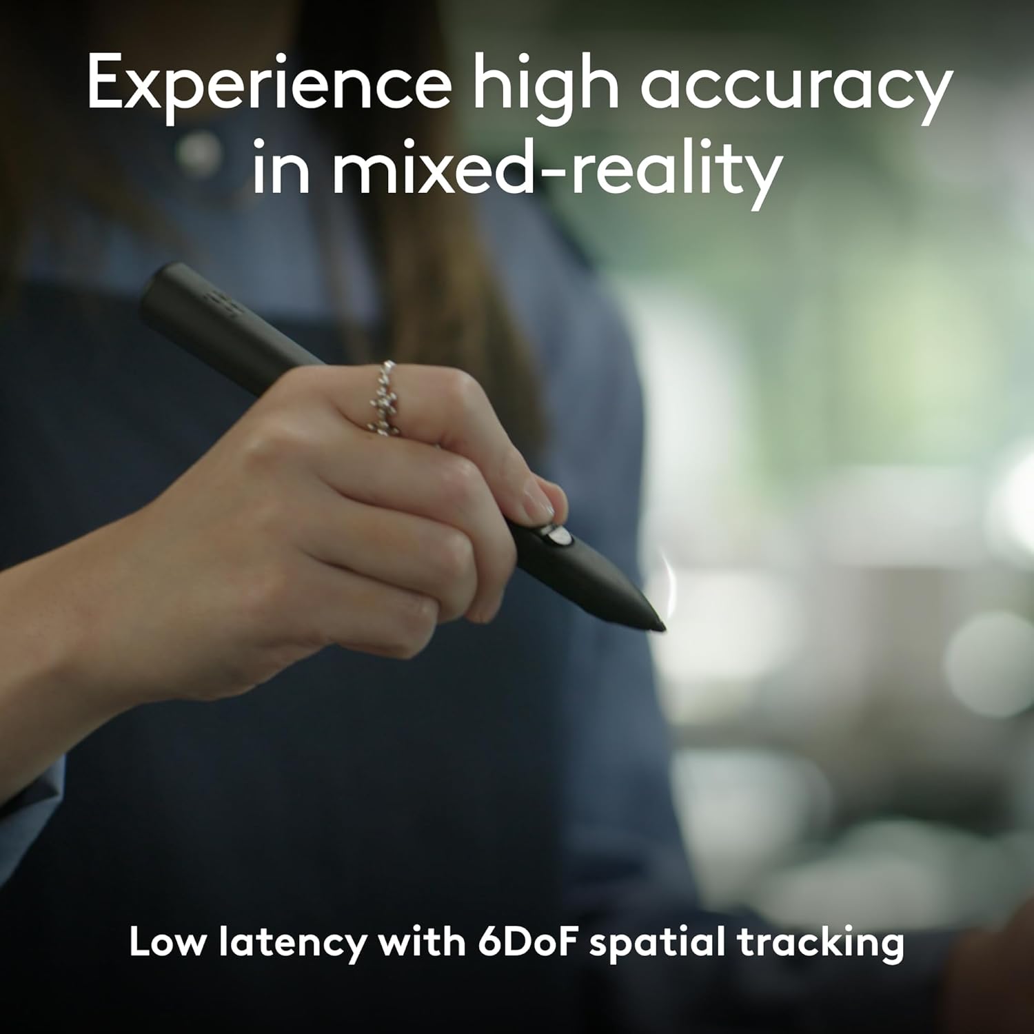 Logitech MX Ink Mixed-Reality (MR) Stylus with MX Inkwell Charging Dock for Meta Quest 2/3/3S