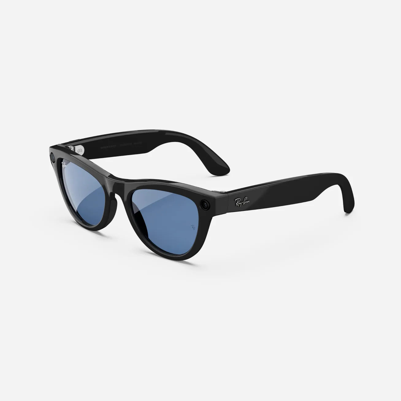 Ray-Ban Meta Skyler Gen 1 - (F) Shiny Black - (L) Cerulean Blue Transitions - (Standard)
