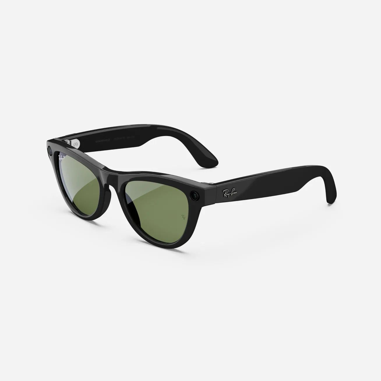 Ray-Ban Meta Skyler Gen 1 - (F) Shiny Black - (L) Green Polarised - (Standard)