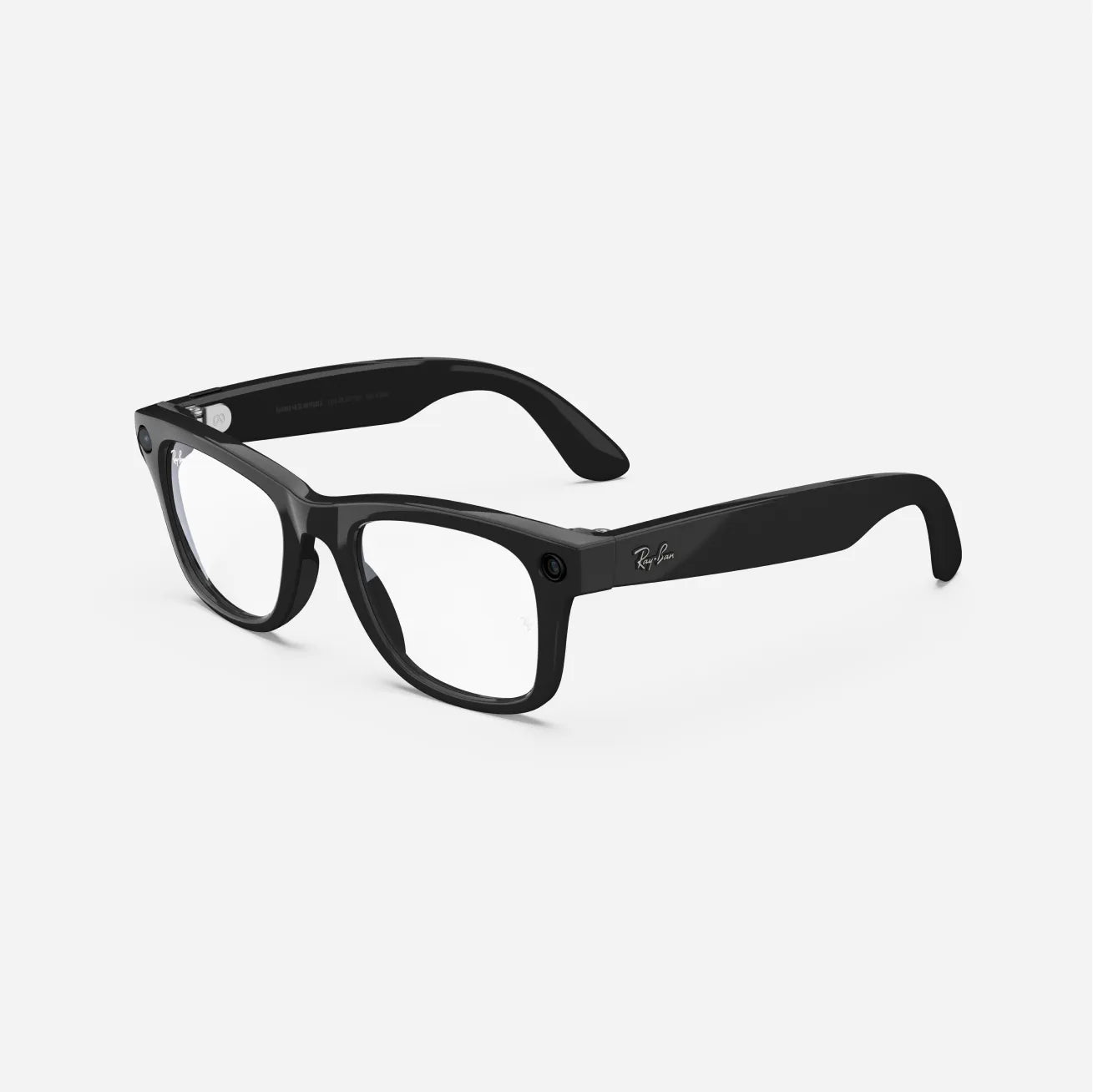 Ray-Ban Meta Wayfarer Gen 1 - (F) Shiny Black - (L) Clear - (Standard)