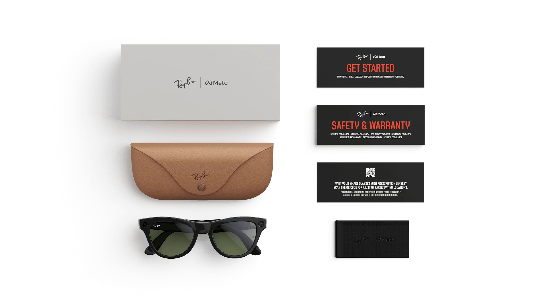 Ray-Ban Meta Skyler Gen 1 - (F) Shiny Black - (L) Green - (Standard)