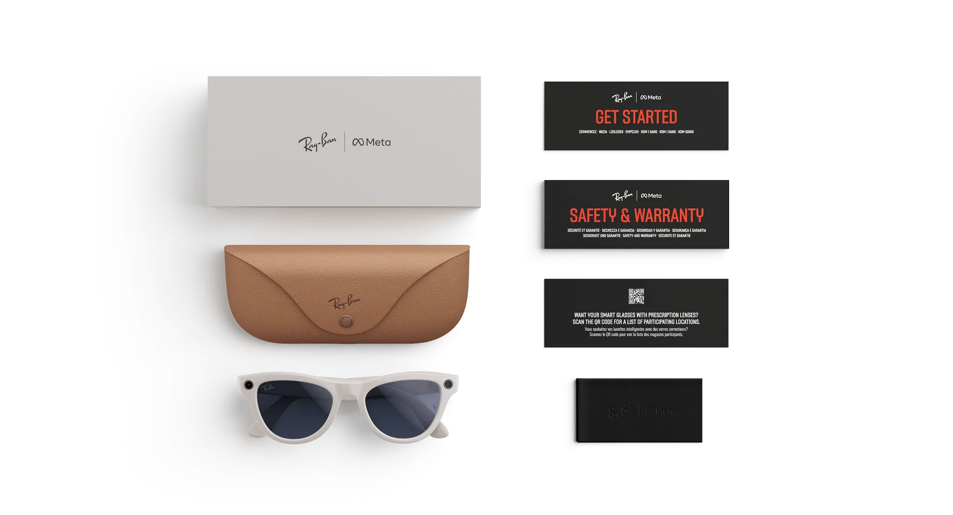 Ray-Ban Meta Skyler Gen 1 - (F) Shiny Chalky Gray - (L) Clear to Sapphire Transitions - (Standard)