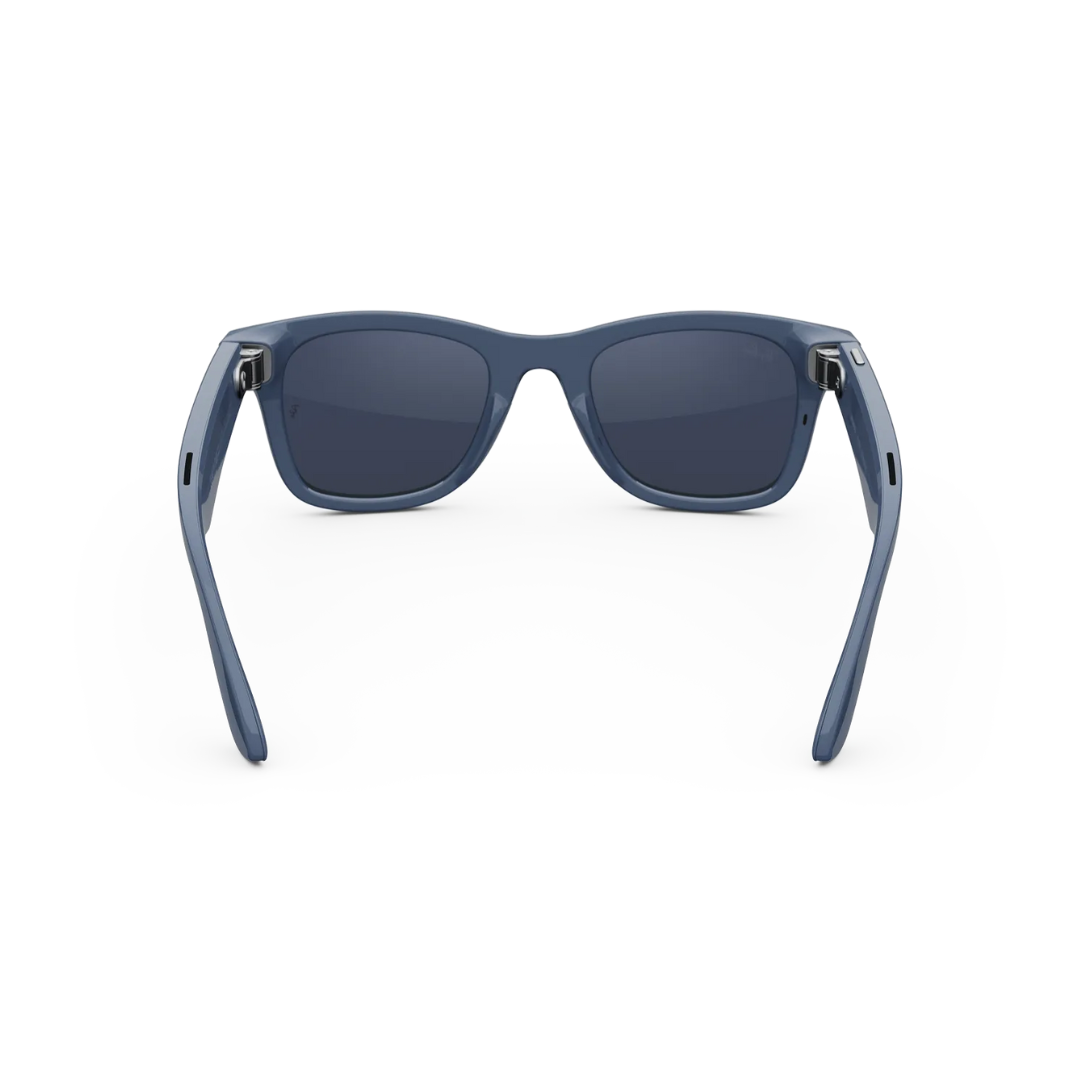 Ray-Ban Meta Wayfarer Gen 2 - (F) Shiny Cosmic Blue - (L) Clear to Sapphire Transitions® – (Standard)