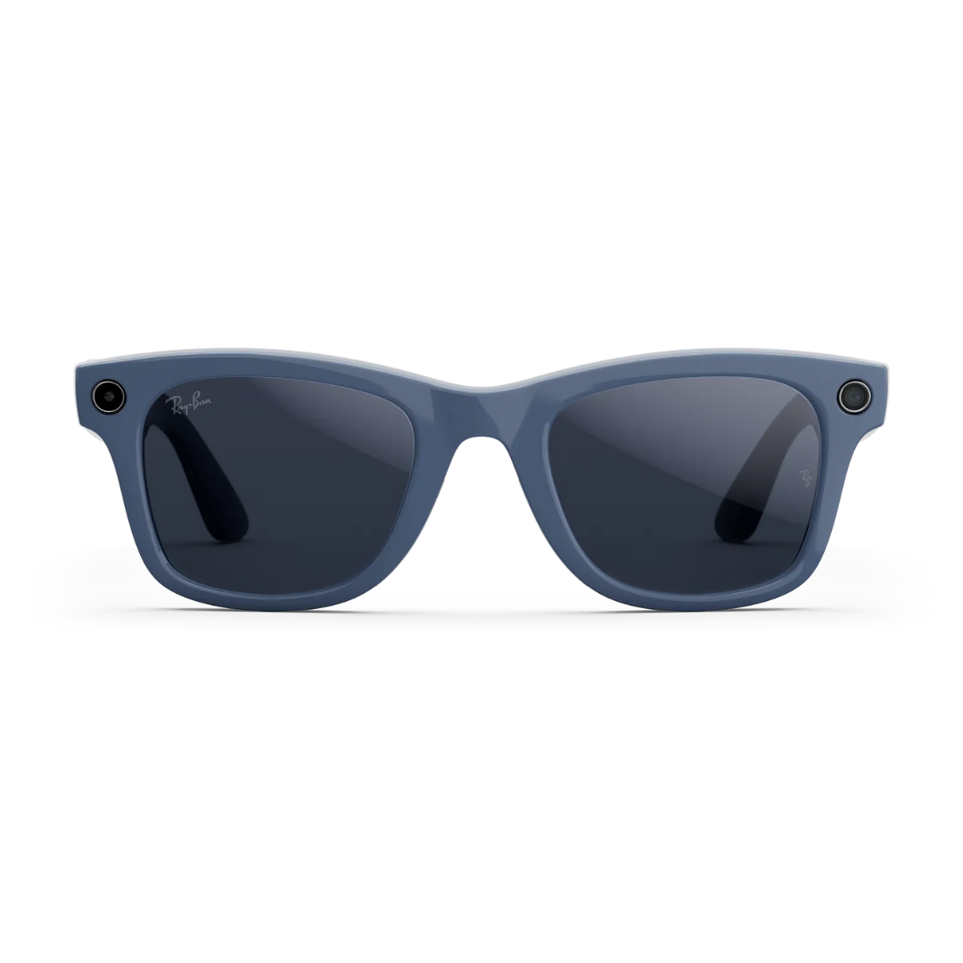 Ray-Ban Meta Wayfarer Gen 2 - (F) Shiny Cosmic Blue - (L) Clear to Sapphire Transitions® – (Standard)