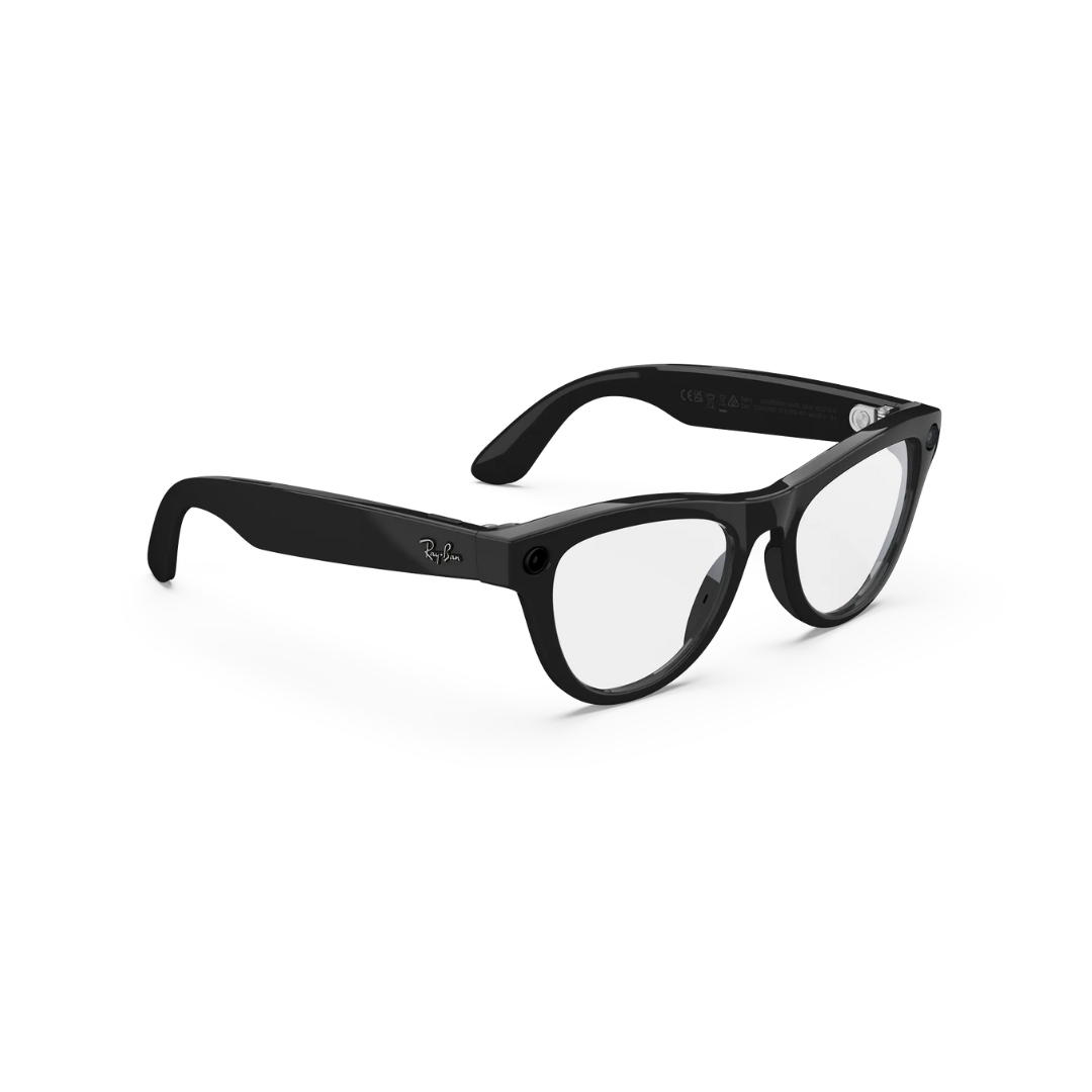 Ray-Ban Meta Skyler Gen 1 - (F) Shiny Black - (L) Clear - (Standard)