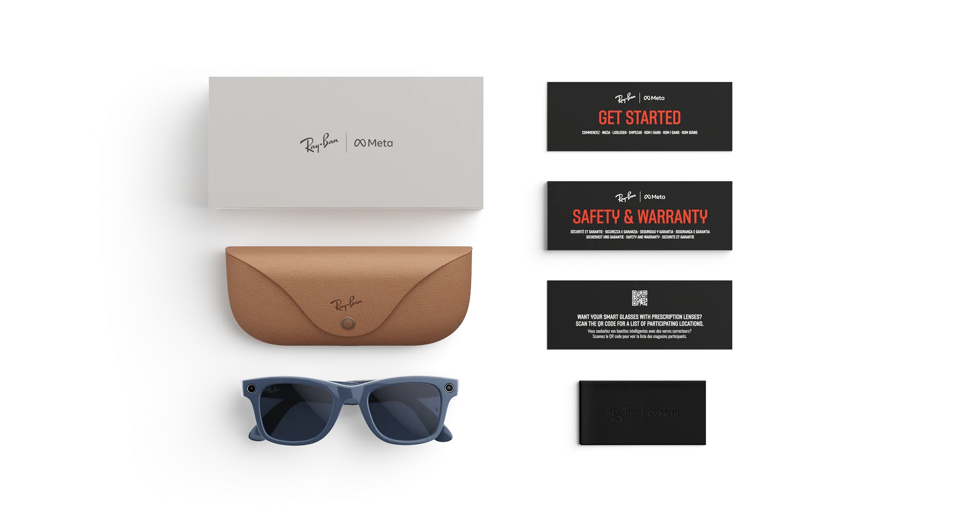 Ray-Ban Meta Wayfarer Gen 2 - (F) Shiny Cosmic Blue - (L) Clear to Sapphire Transitions® - (Standard)