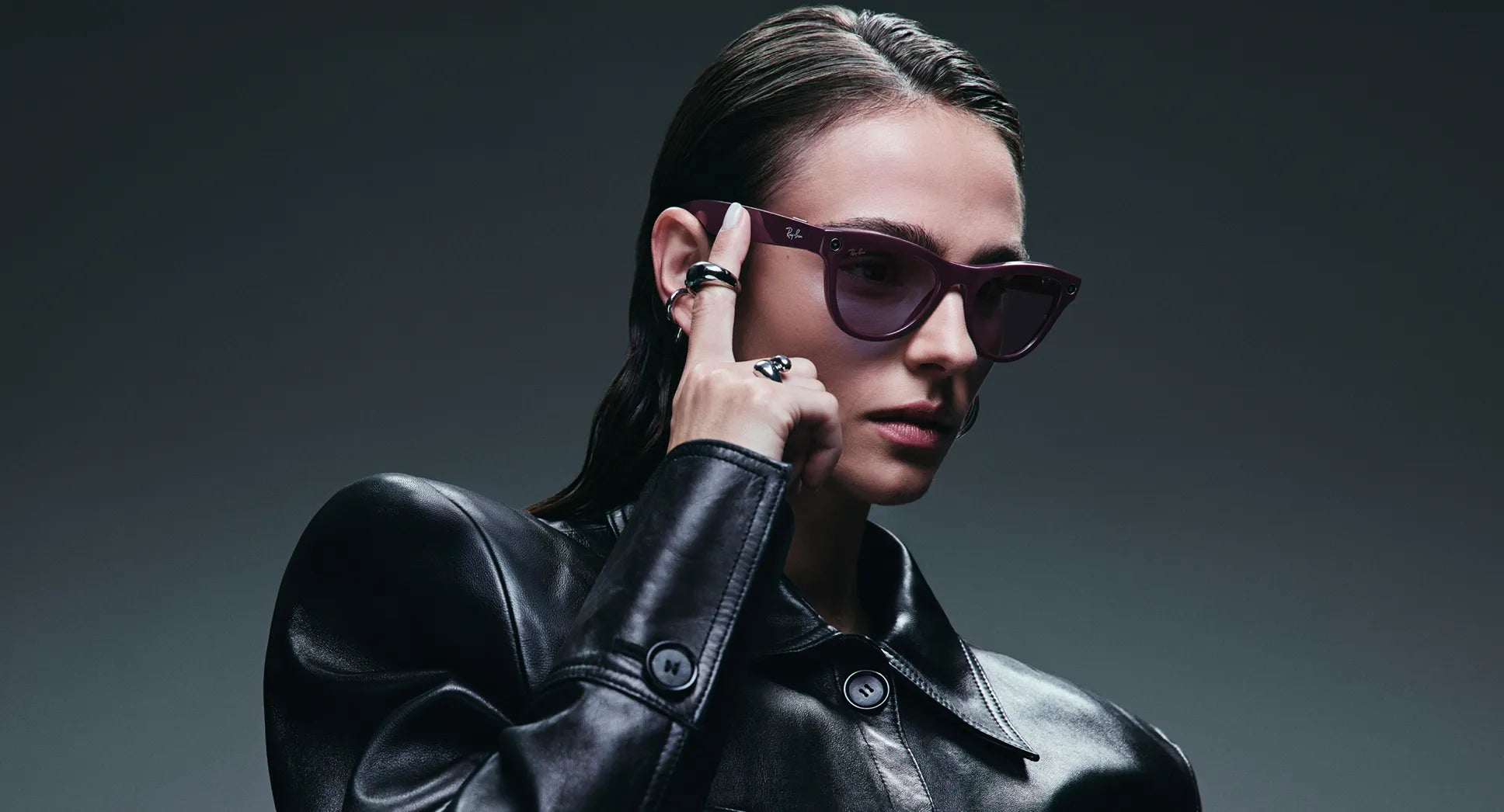 Ray-Ban Meta Skyler Gen 2 - (F) Shiny Mystic Violet – (L) Clear to Amethyst Transitions – (Standard)