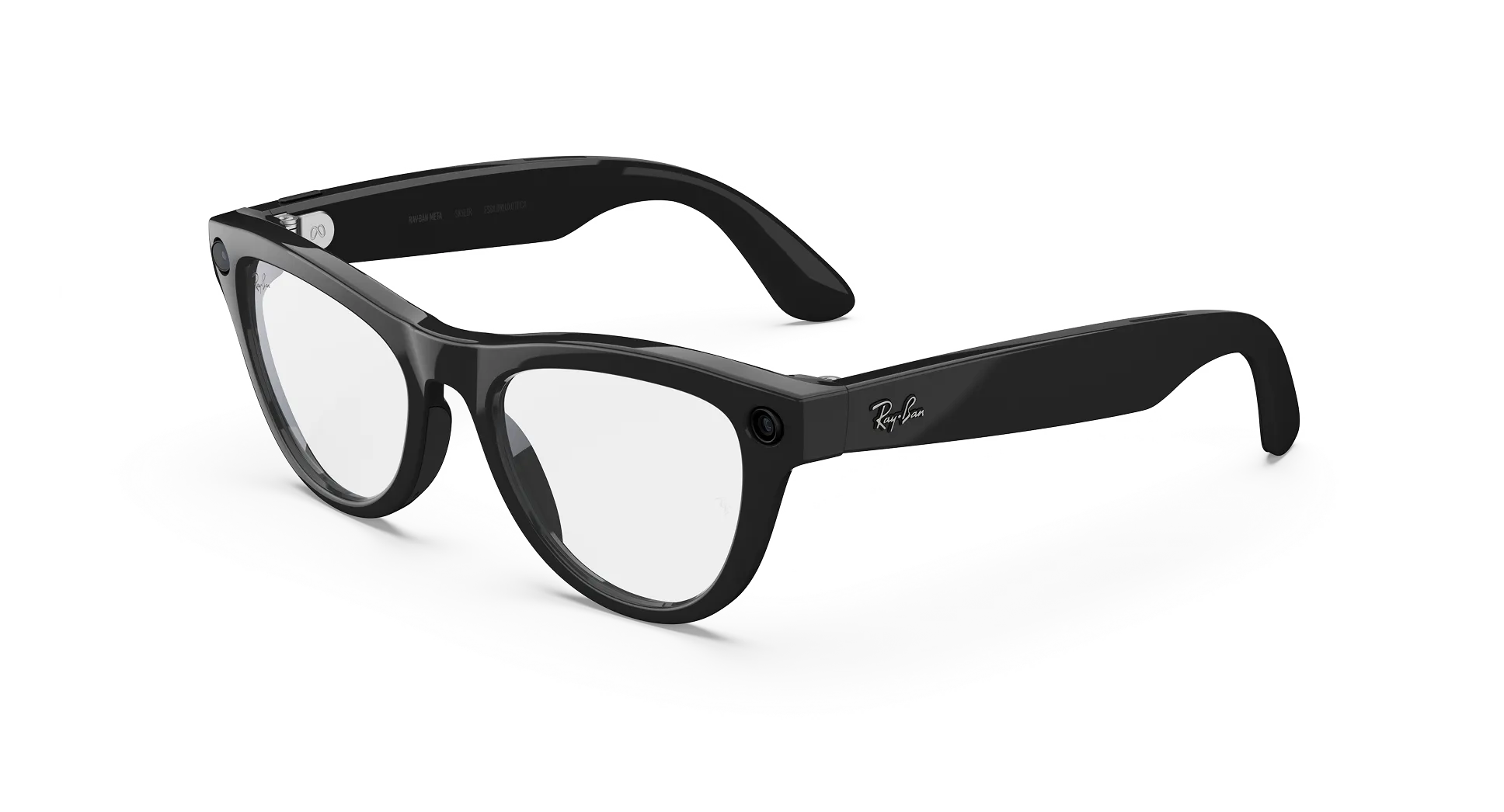 Ray-Ban Meta Skyler Gen 2 - (F) Shiny Black - (L) Clear - (Standard)