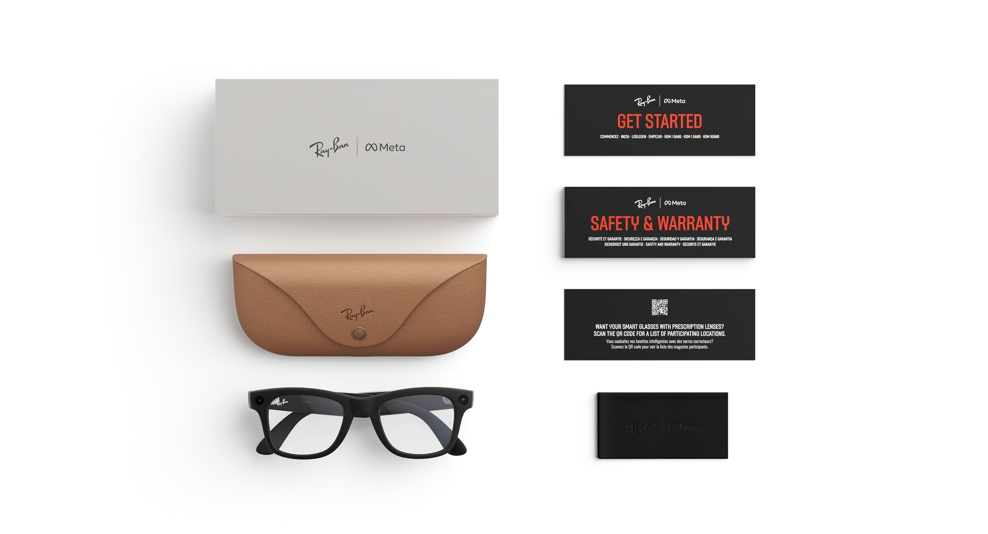 Ray-Ban Meta Wayfarer Gen 2 - (F) Matte Black - (L) Clear - (Large)