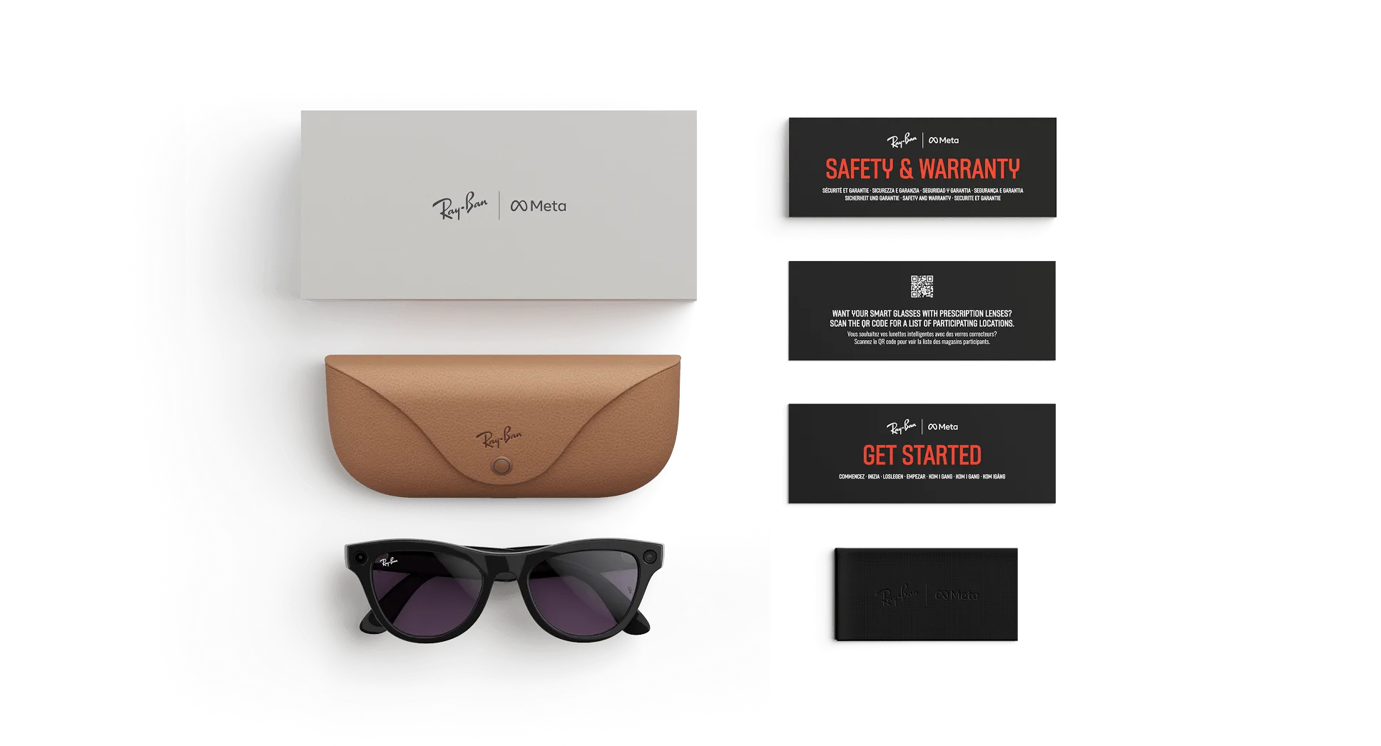 Ray-Ban Meta Skyler Gen 2 – (F) Shiny Black – (L) Clear to Amethyst Transitions – (Standard)