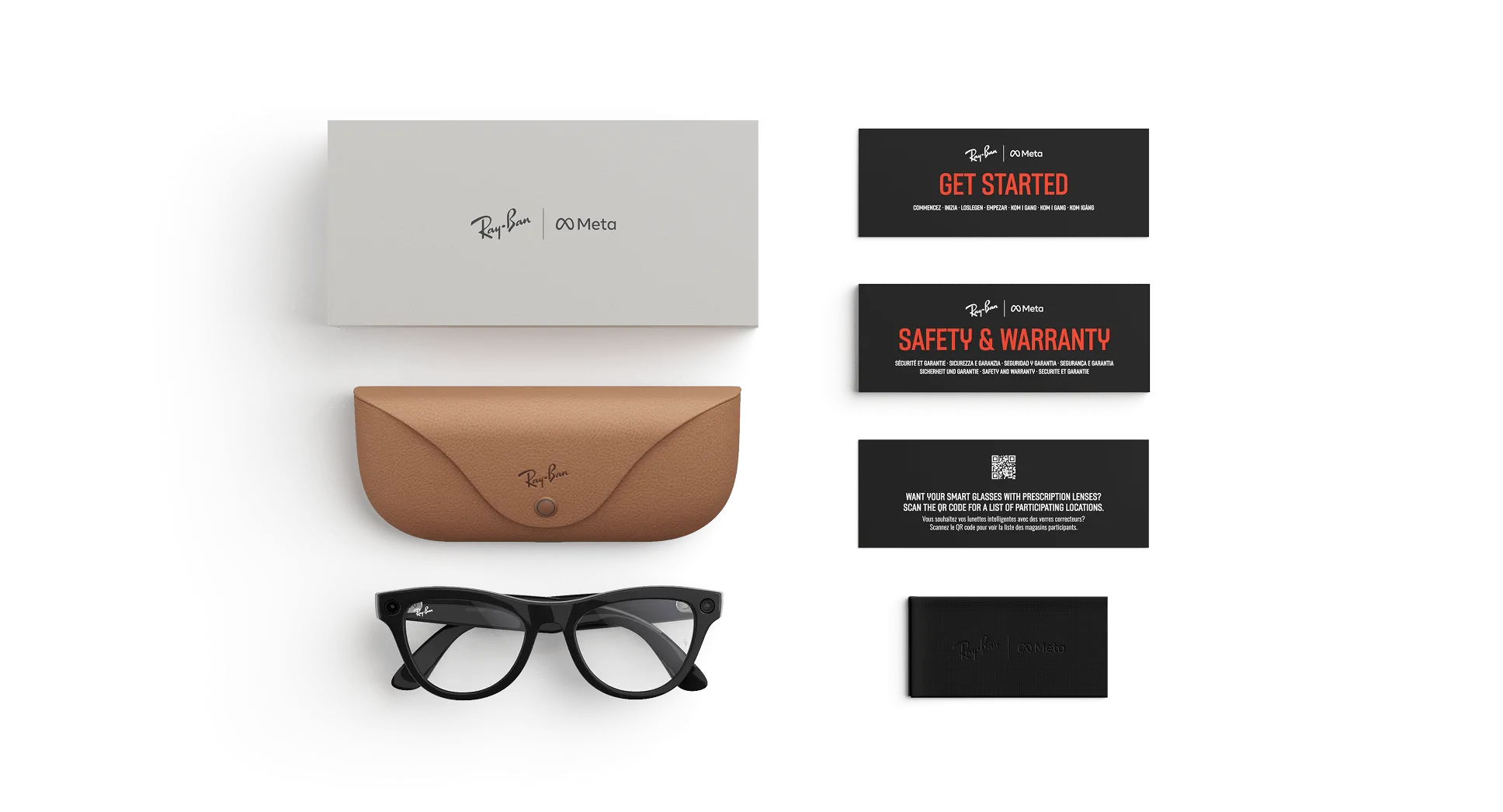 Ray-Ban Meta Skyler Gen 2 - (F) Shiny Black - (L) Clear - (Standard)