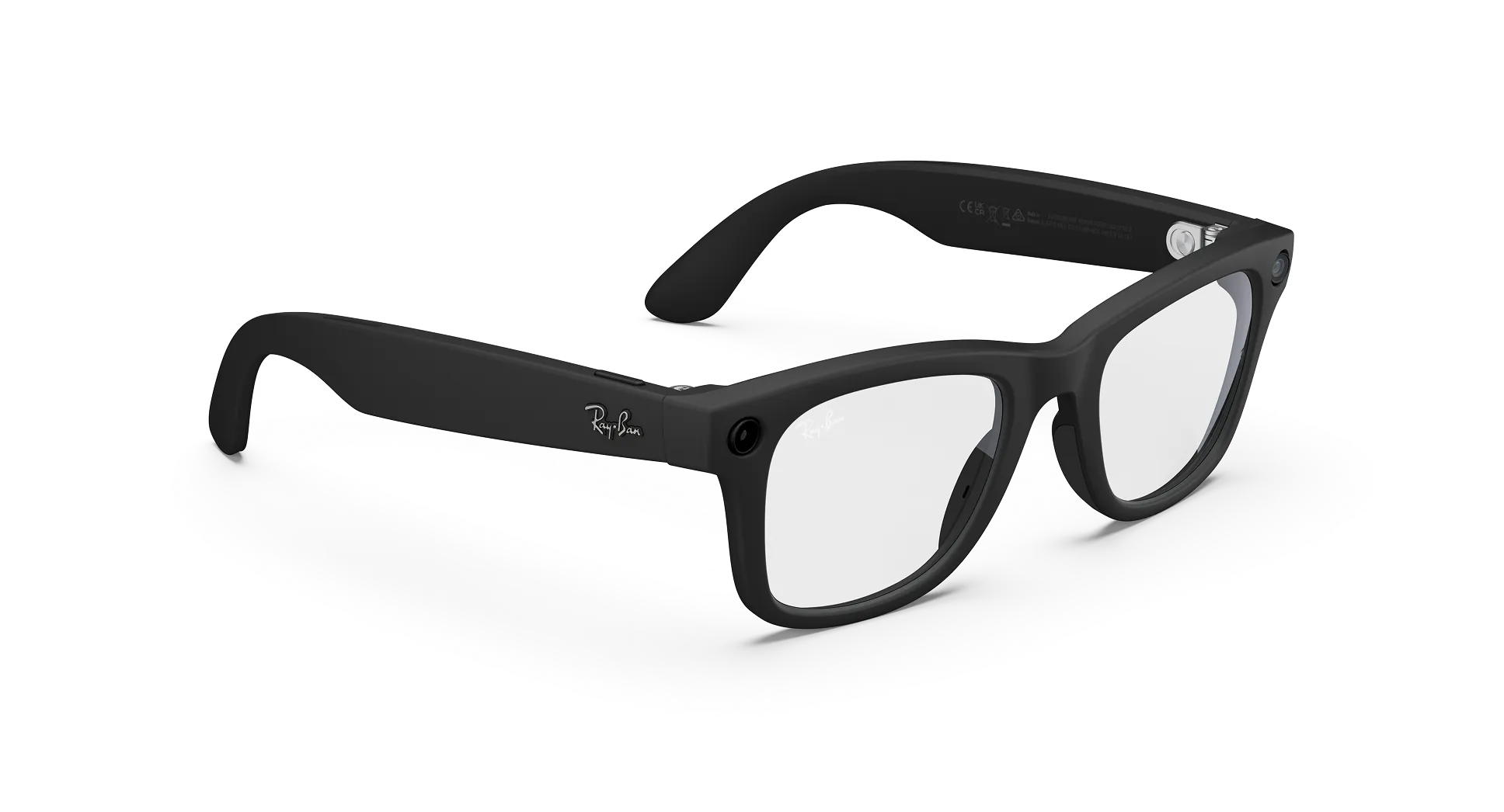 Ray-Ban Meta Wayfarer Gen 2 - (F) Matte Black - (L) Clear - (Large)
