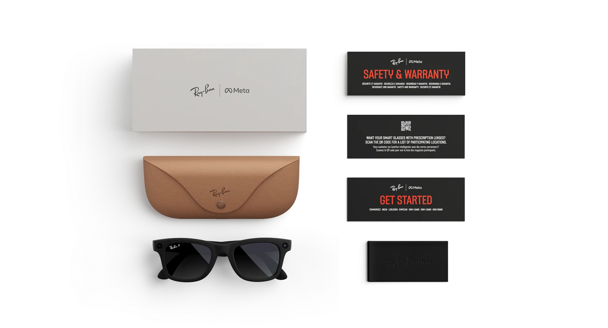 Ray-Ban Meta Wayfarer Gen 2 - (F) Matte Black - (L) Gradient Graphite Polarised - (Standard)