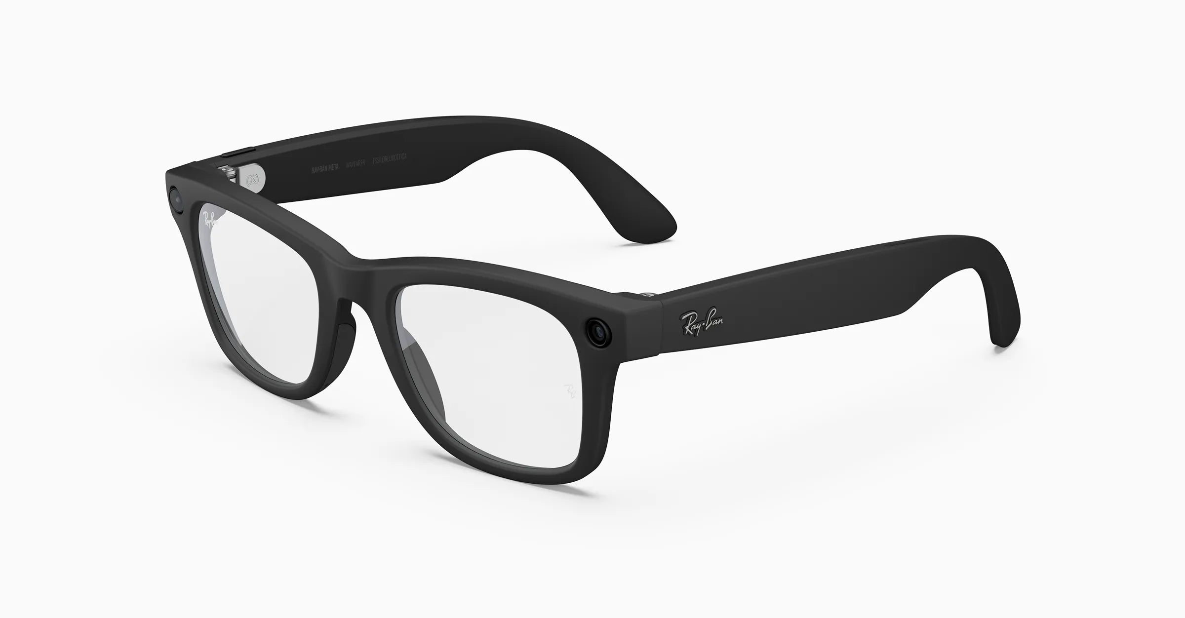 Ray-Ban Meta Wayfarer Gen 2 - (F) Matte Black - (L) Clear - (Large)