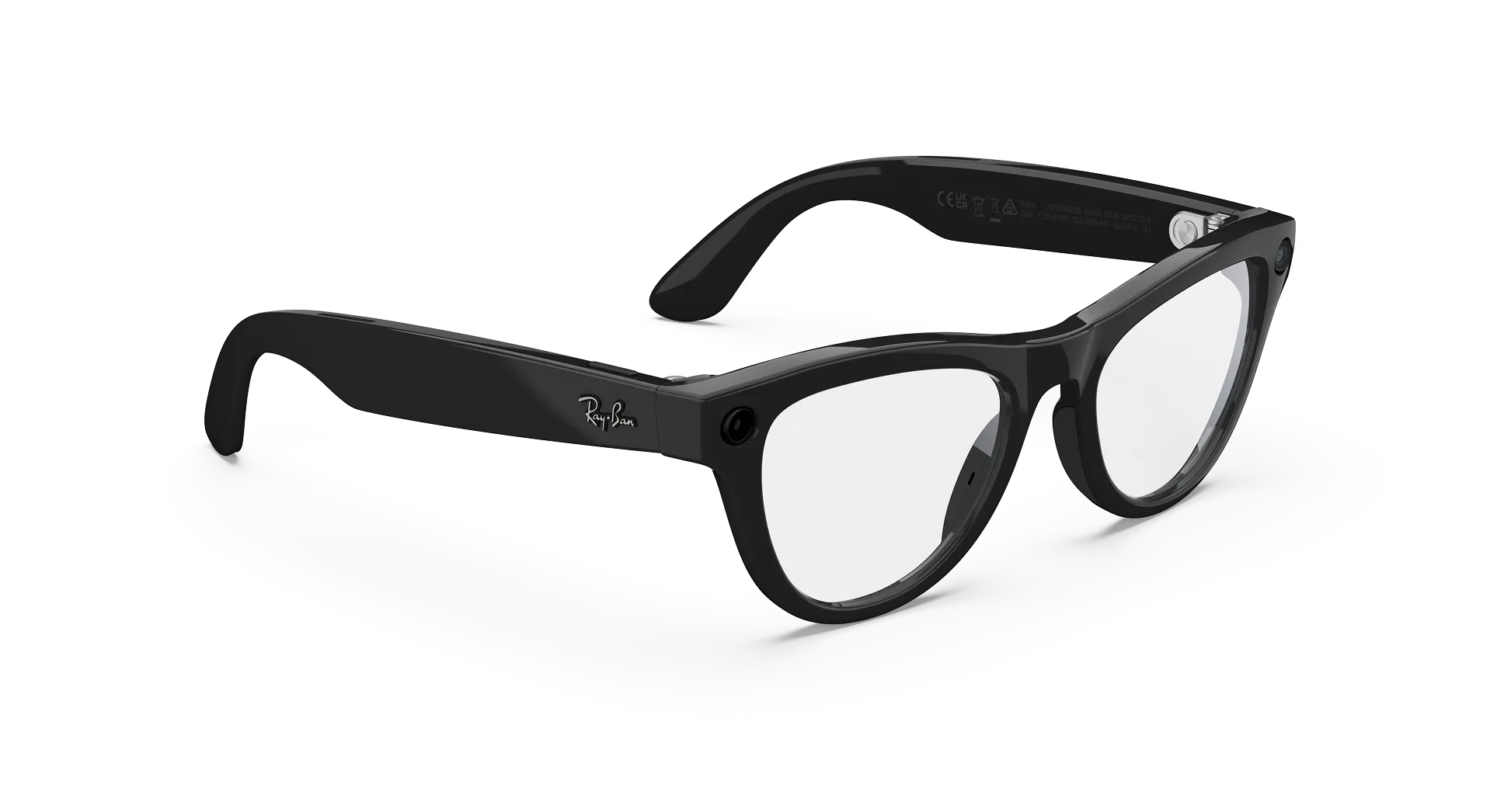 Ray-Ban Meta Skyler Gen 2 - (F) Shiny Black - (L) Clear - (Standard)