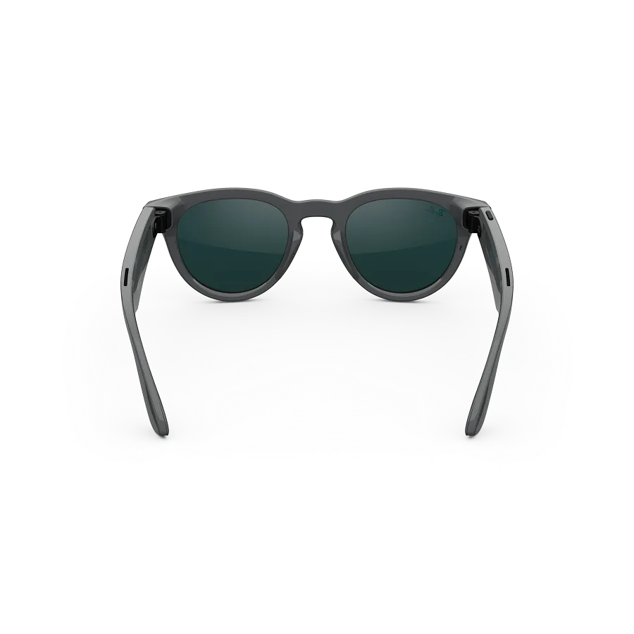 Ray-Ban Meta Headliner Gen 2 - (F) Shiny Asteroid Gray – (L) Clear to Emerald Transitions – (Standard)
