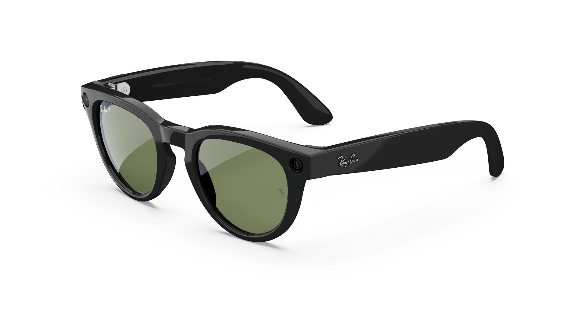 Ray-Ban Meta Skyler Gen 2 - (F) Shiny Black - (L) Green - (Standard)