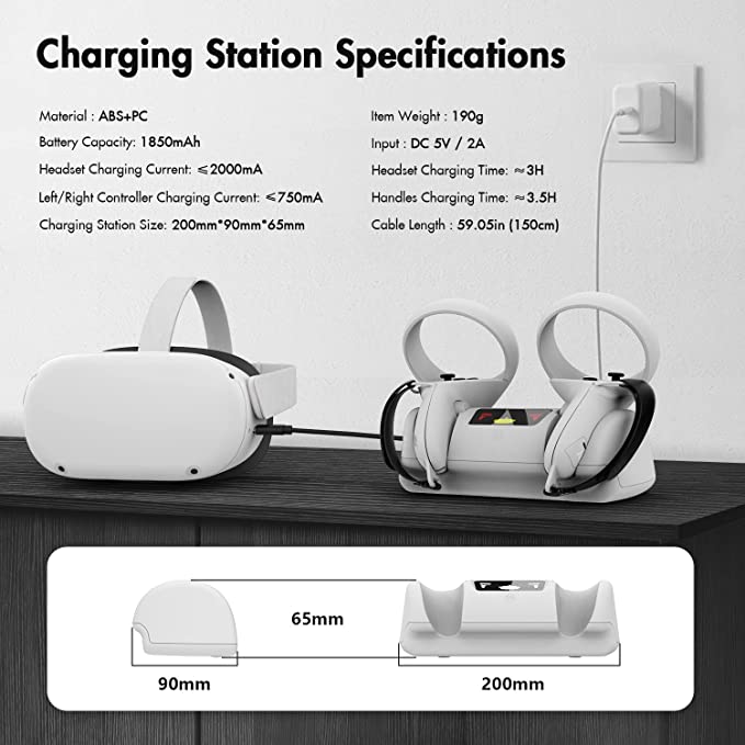 AMVR Charging Dock for Meta Quest 2